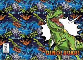 Dinozauro riaumojimo 3D iššokantis sveikinimo atvirukas + vokas