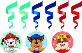 „Paw Patrol“ šypsenėlės juostelių dekoracijų rinkinys, 6 dalys