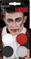 Akson Veido dažymas vampyru Drakula dažais + teptuku