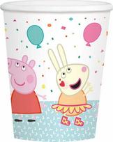 Adikbal Peppa Pig popieriniai puodeliai 250 ml vieno dydžio