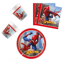 Spiderman Vienkartinių indų rinkinys "Žmogus-voras" (36 vnt.)