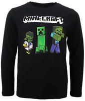 Minecraft Tamsūs vaikiški ilgomis rankovėmis marškinėliai, 11 metų