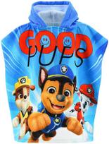 Paw Patrol Good Pups paplūdimio rankšluostis pončas 55x110 cm (greitai džiūstantis)