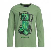 „Minecraft Blockbuster“ vaikiški ilgomis rankovėmis marškinėliai, 8 metų vaikams