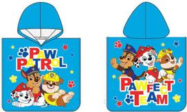 Paw Patrol Pawfect Team paplūdimio rankšluostis pončas 50x115 cm