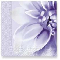 Servetėlės „Gėlės violetinės jurginų“ formos, 20 vnt., 33x33 cm