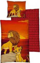 Disney Liūto karaliaus „Sunset Roar“ patalynės komplektas, 140x200cm, 63x63 cm, mikropluošto