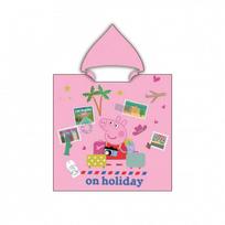 Peppa Pig atostogų paplūdimio rankšluostis pončas 55x110 cm