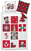 Disney Minnie Disney Mickey, Minnie kalėdinis patalynės komplektas 140–200 cm, 65–65 cm
