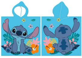 Disney Lilo ir Stitch klausantis ausų paplūdimio rankšluostis pončas 55x110 cm (greitai džiūstantis)