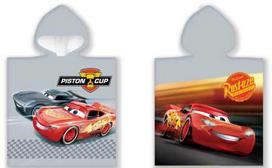 Disney Cars puodelio paplūdimio rankšluostis pončas 50x100cm