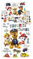„Paw Patrol“ patalynės komplektas „Favourite Things“ 135–200 cm, 80–80 cm