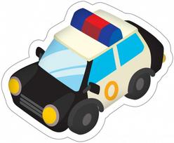 Policijos automobilio formos dekoratyvinė pagalvėlė 36*24 cm