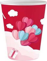 GoDan Popieriniai puodeliai Love 250ml 6vnt