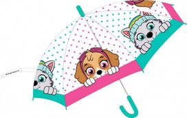 Vaikiškas pusiau automatinis permatomas skėtis „Paw Patrol“ √ò74 cm