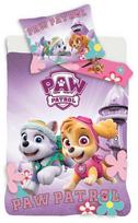 Paw Patrol mergaičių patalynės komplektas 140–200 cm, 63–63 cm mikropluošto