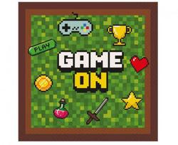 Servetėlių rinkinys „Gamer Game On“, 20 vnt., 33x33 cm