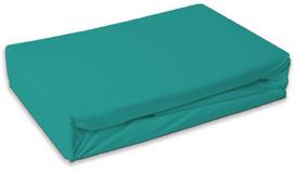 Spalva turkio žalia žalia kilpinė elastinė paklodė su guma 90x200 cm