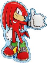 Sonic the Hedgehog Knuckles folijos balionas 66 cm