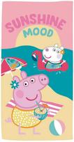 Peppa Pig Sunshine vonios rankšluostis, paplūdimio rankšluostis 70x140cm (greitai džiūstantis)