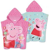 Peppa Pig gėlių paplūdimio rankšluostis pončas 55x110cm (greitai džiūstantis)