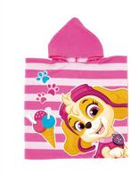 Paw Patrol arbūzinis paplūdimio rankšluostis pončas 55x110cm (greitai džiūstantis)