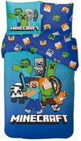 Minecraft Block World patalynės komplektas 140x200cm, 65x65 cm