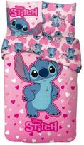 Disney Lilo ir Stitch rožinės širdelės formos patalynės užvalkalas 140–200 cm, 65 x 65 cm
