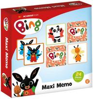 Atminties žaidimas „Bing Here I Go“ su 24 detalėmis
