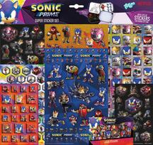 „Sonic the Hedgehog Prime Super“ lipdukų rinkinys su žaidimu