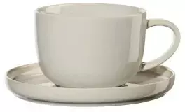 Asa Selection Coppa Tofu Tea Cup with a Saucer, 200 ml