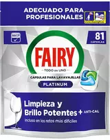 Fairy Professional Platinum indų ploviklio kapsulės, 81 vnt.