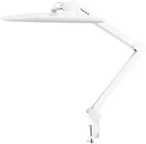 Activeshop LED darbo lempa su stalviršio spaustuvu Elegante, balta