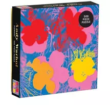 KNYGA Galison Andy Warhol Flowers 500 Piece Puzzle