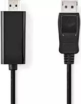 Nedis AV adapteris Nedis CCGL37100BK20 laido adapteris 2 m HDMI Type A (standartinis) DisplayPort juodas