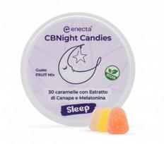 Enecta CBNight CBD guminukai su melatoninu, 30 vnt., 150 mg CBD, 4,5 mg melatonino, 60 g