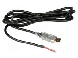 Module: cable integrated | RS232,USB | USB A | V: lead | 1.8m