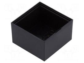 Enclosure: designed for potting | X: 25mm | Y: 25mm | Z: 15mm | ABS