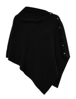 Rosemunde - Rwlaica Cashmere Poncho - Pončas - Juoda