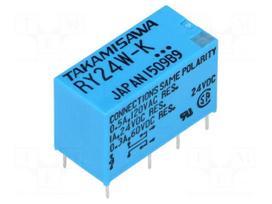Relay: electromagnetic | DPDT | Ucoil: 24VDC | 0.5A/120VAC | 1A/24VDC