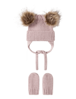 Name It - Nbnmora Knit Set - Kepurė - Rožinė