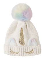 Name It - Nmfmetea Knit Beanie2 - Kepurė - Balta