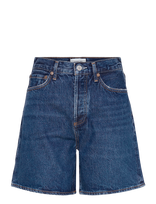 Agolde - Dame Short High Rise Baggy - Džinsiniai šortai - Mėlyna