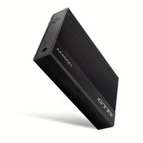 AXAGON EE35-GTR USB-C 3.2 Gen 1 - SATA 6G, 3.5" External Hard Drive Enclosure, Fluted - Black