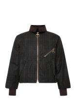 Barbour - Barbour Arlene Checked Wax Jacket - Striukė - Žalia