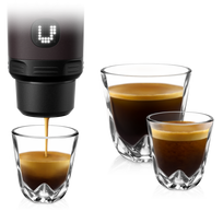 WACACO PIXAPRESSO DARK BURGUNDY nešiojamas kavos aparatas, tamsi burgundiška