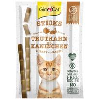 GIMCAT Sticks Turkey and rabbit - cat treats - 4pcs