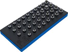 Antgalių galvučių rinkinys įdėkle BGS | 1/2" | HEX, TORX, XZN, RIBE | 36 vnt. (4120)