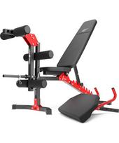 Rinkinys MH1 – reguliuojamas suolas + kojų spaudimo įrenginys + bicepsų atrama – Marbo Sport