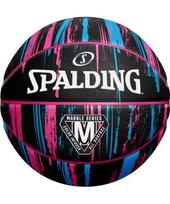 Spalding Marble Series krepšinio kamuolys, juodas/rožinis/mėlynas (6 dydis)